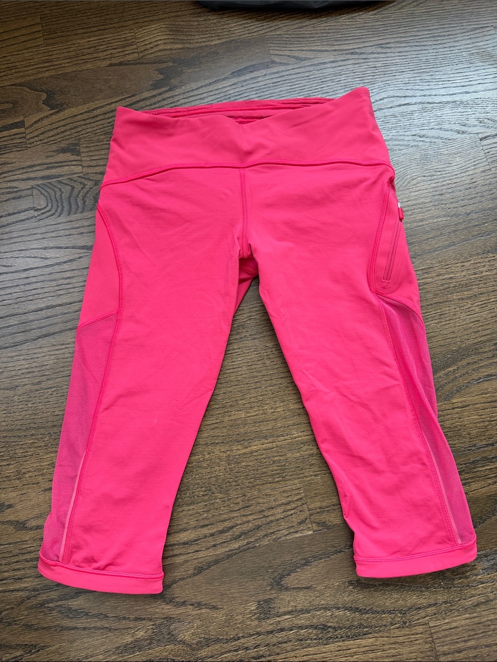 lululemon athletica Bright Pink Cropped Leggings